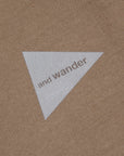 And Wander Heavy Cotton Pocket LS T-Shirt D. Beige