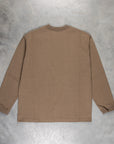 And Wander Heavy Cotton Pocket LS T-Shirt D. Beige