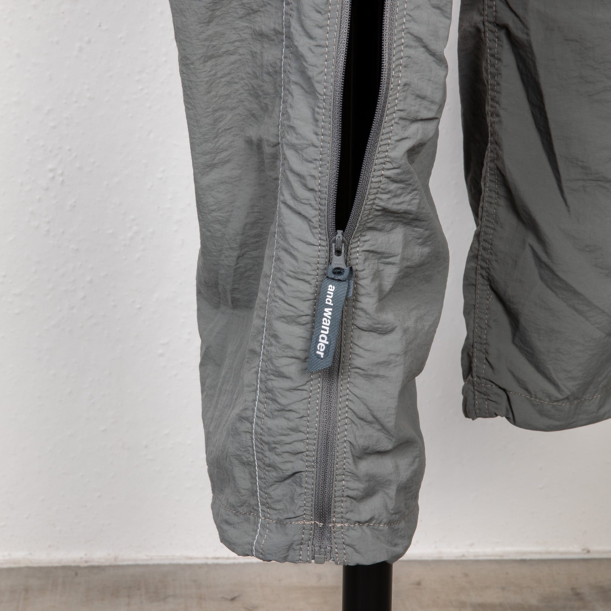 And Wander NY Taffeta 2-Way Pants Gray