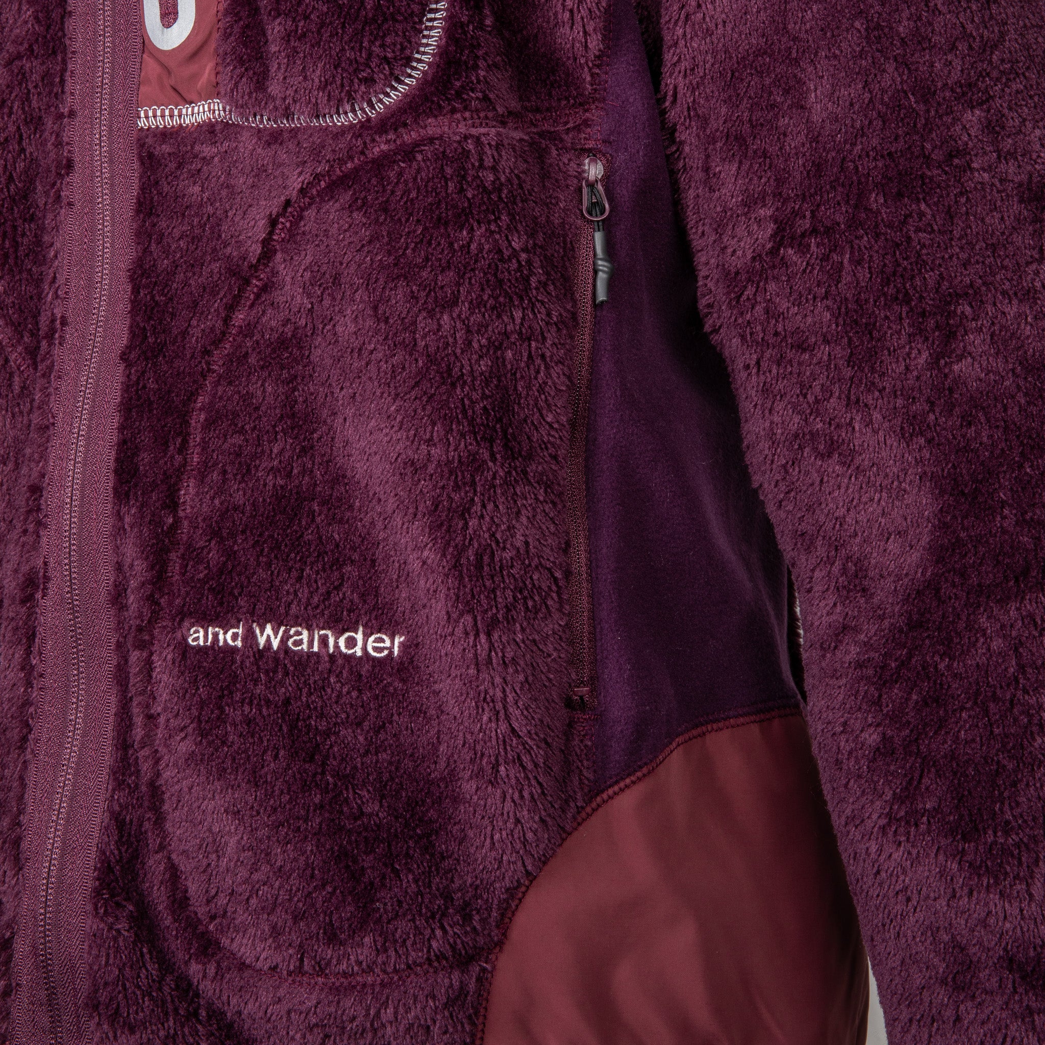And Wander High Loft Fleece Jacket Purple