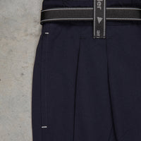 And Wander Light W Cloth Pants Navy