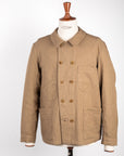 Cohérence Kees Jacket Linen Cotton Chevron Brown