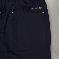 And Wander Light W Cloth Pants Navy