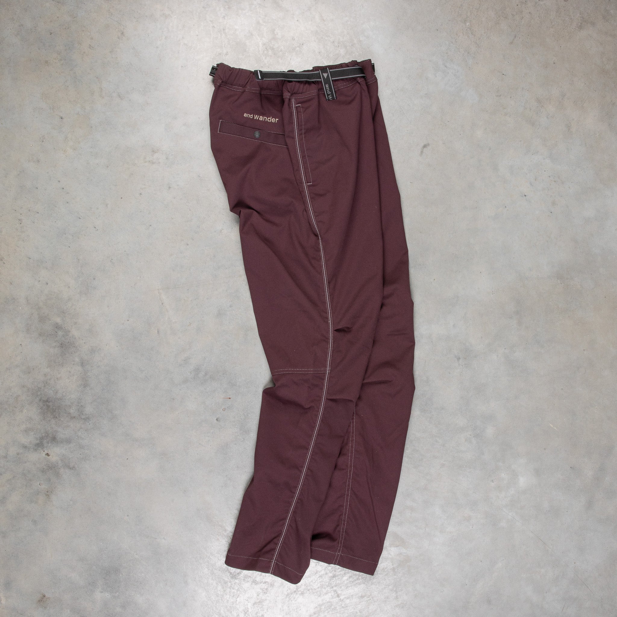 And Wander PE Climbing Pants Bordeaux