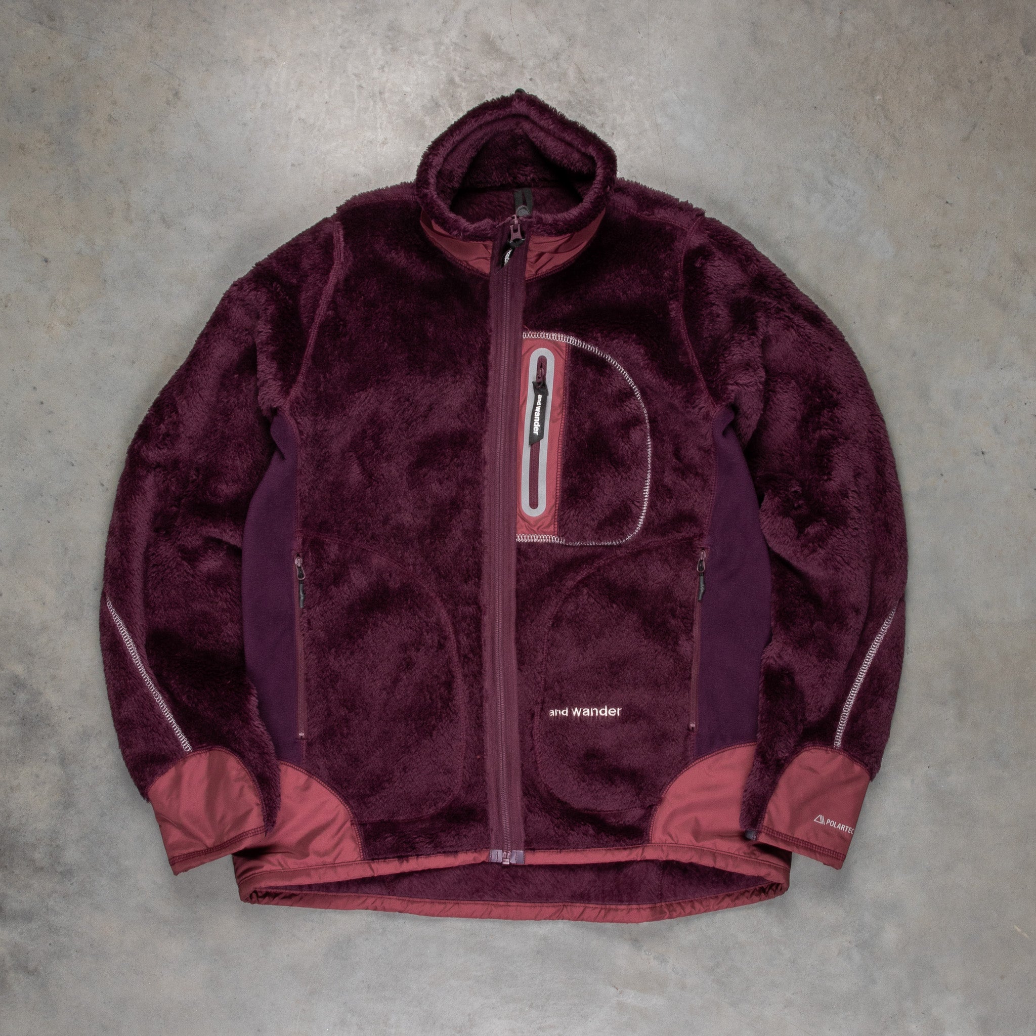 And Wander High Loft Fleece Jacket Purple