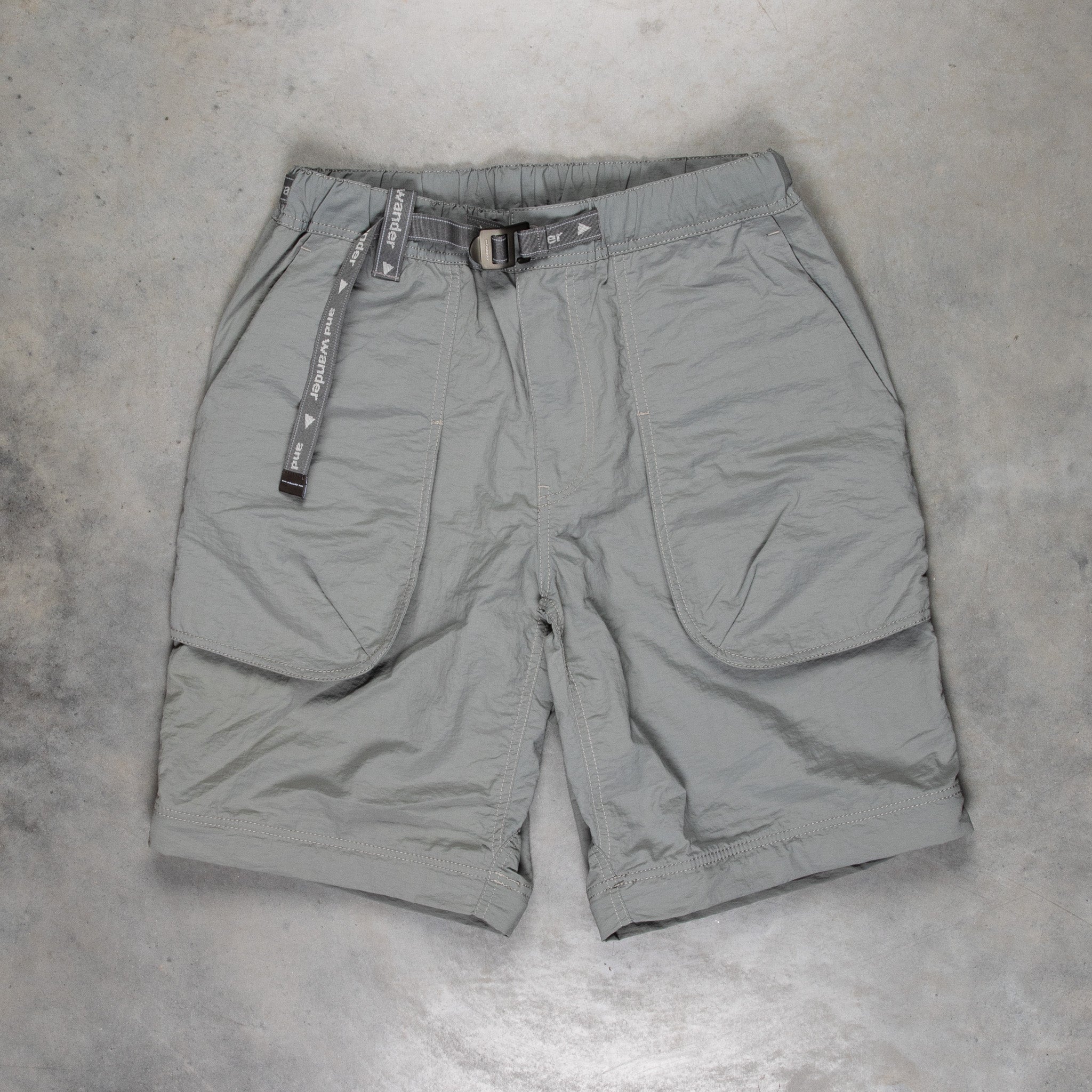 And Wander NY Taffeta 2-Way Pants Gray