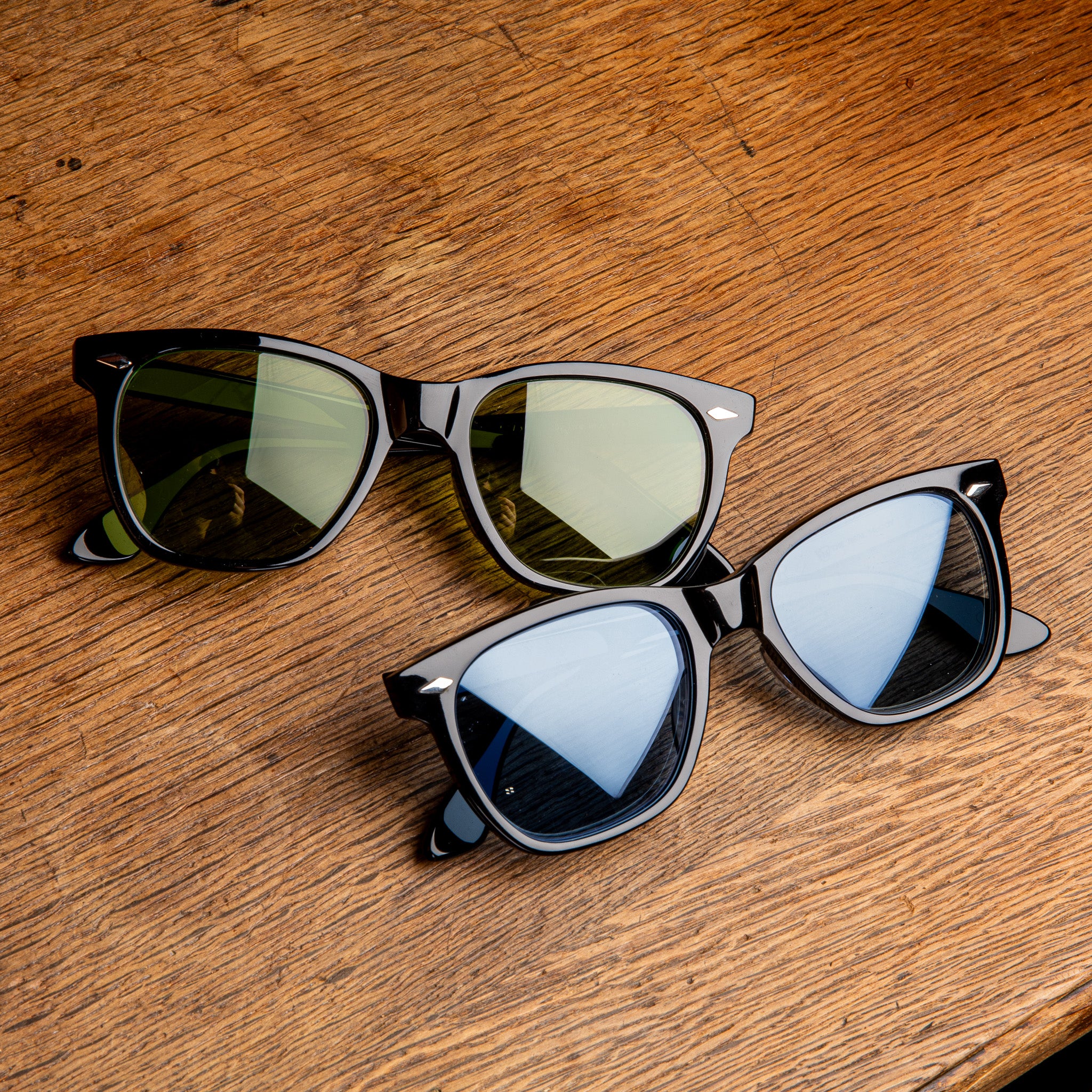 The Real McCoy&#39;s Geyser / Black Frame Sunglasses Green