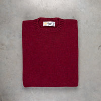 Laurence J. Smith Super soft Seamless Crew Neck Pullover Bord Mix