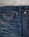 RRL Straight Fit Denim Hawley Wash