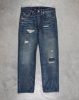 RRL Straight Fit Denim Hawley Wash