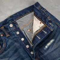 RRL Straight Fit Denim Hawley Wash