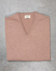 William Lockie Oxton Cashmere V-Neck Dormouse