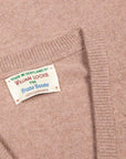 William Lockie Oxton Cashmere V-Neck Dormouse