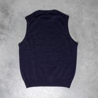 William Lockie x Frans Boone Super Geelong Gordon Crew Neck Slipover Dark Navy