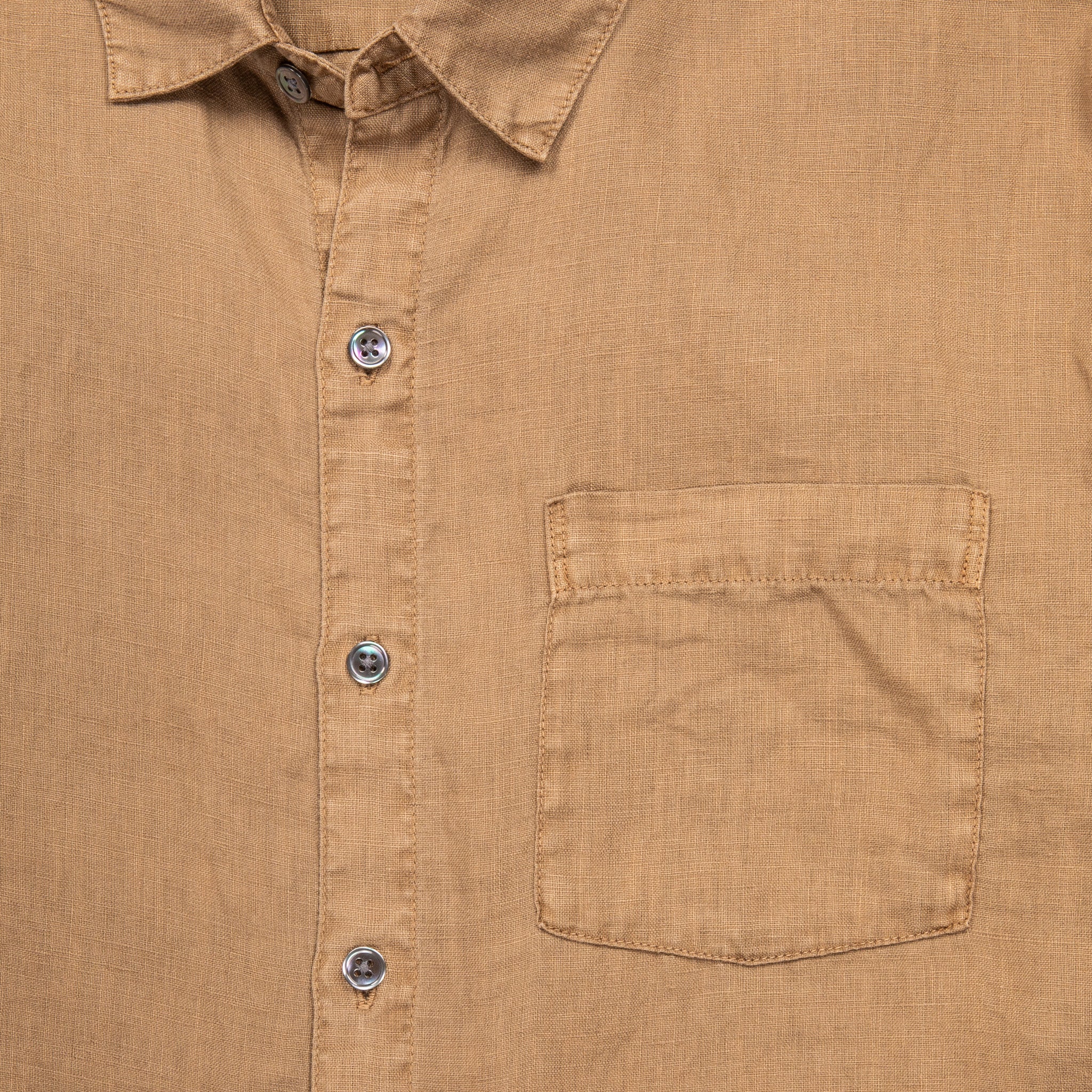 James Perse Classic Linen shirt Cashew