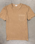 James Perse Crew Neck Pocket Tee Cashew