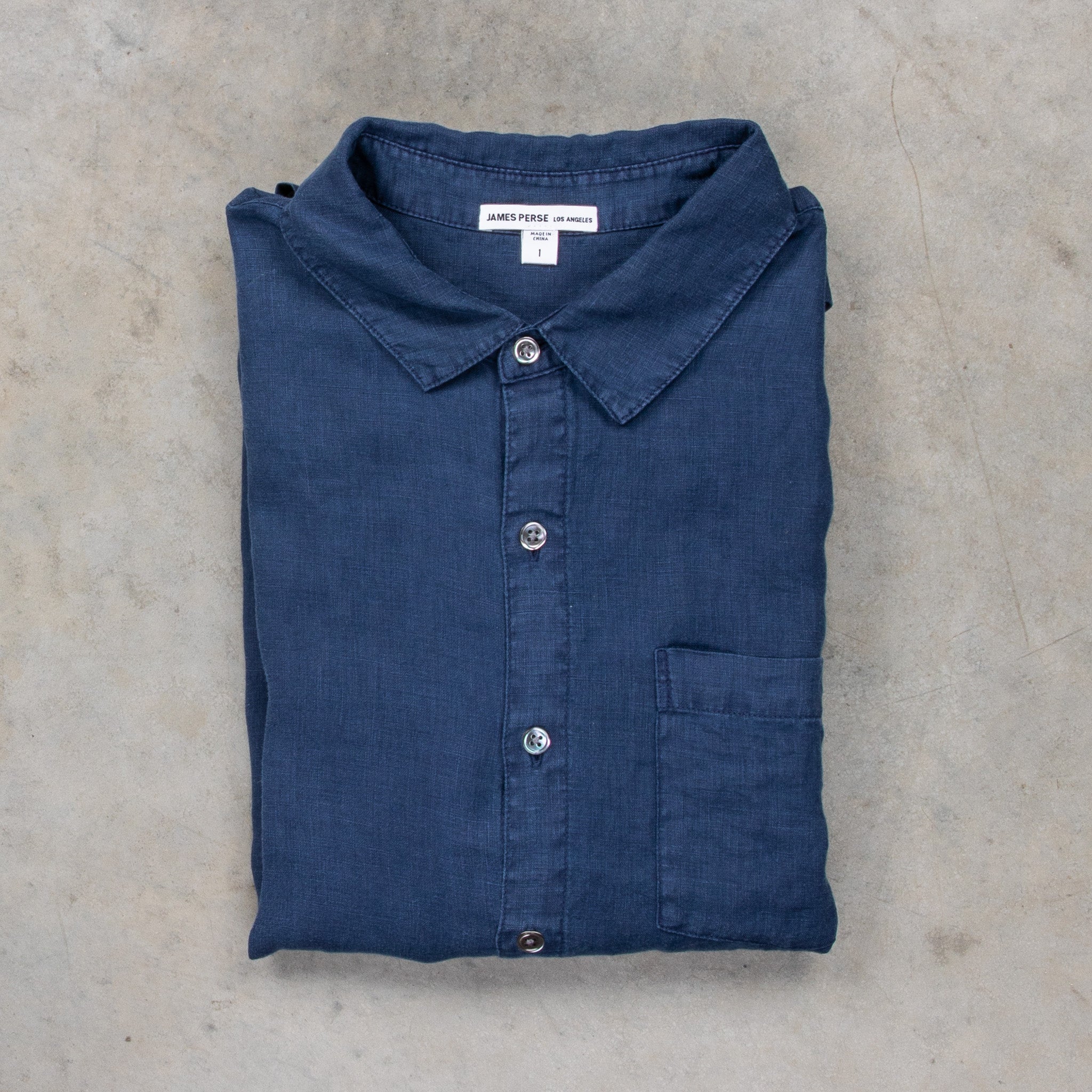 James Perse Classic Linen shirt Imperial – Frans Boone Store