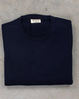 William Lockie x Frans Boone Odyssey Cash/Cotton Sweater Nero Navy