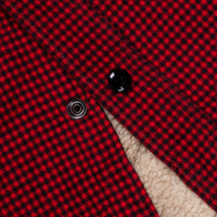 RRL Vermont Fleece Lined Shirt RL-663 Check Red Black
