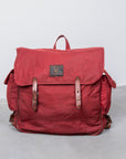 RRL Falcon Backpack Oil Cloth Red - Brown