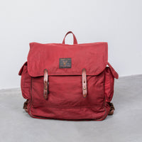 RRL Falcon Backpack Oil Cloth Red - Brown