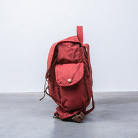 RRL Falcon Backpack Oil Cloth Red - Brown