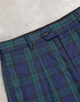 Engineered Garments Sunset Short Cotton Linen Black watch