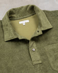 Engineered Garments Polo CP Velour Olive