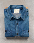 Fullcount 4890HW Work Shirt Denim Washed