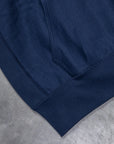 The Real McCoy's Heavyweight Hooded Sweatshirt Navy