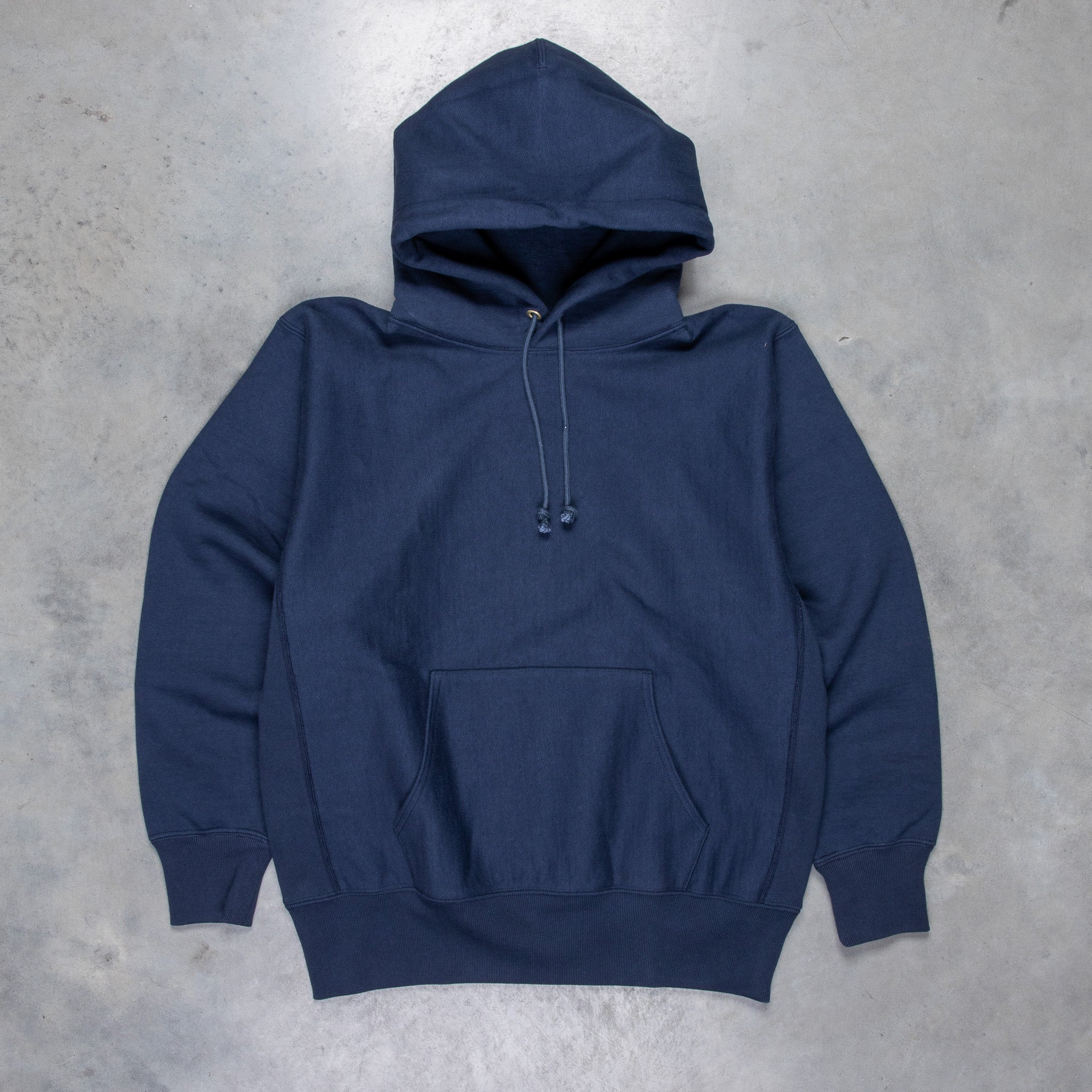 The Real McCoy's Heavyweight Hooded Sweatshirt Navy – Frans Boone