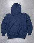 The Real McCoy's Heavyweight Hooded Sweatshirt Navy
