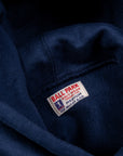 The Real McCoy's Heavyweight Hooded Sweatshirt Navy