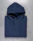 The Real McCoy's Heavyweight Hooded Sweatshirt Navy