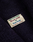 William Lockie x Frans Boone Alain Shawl Cardigan Lambswool Navy