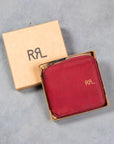 RRL Zip Wallet Oilcloth Red