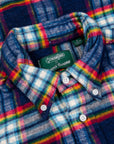 Gitman Vintage x Frans Boone Flannel Multi Navy Check - Anthony