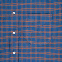 Gitman Vintage x Frans Boone Oxford Check Denim Orange - Buck