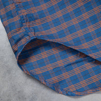Gitman Vintage x Frans Boone Oxford Check Denim Orange - Buck