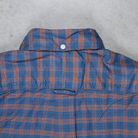 Gitman Vintage x Frans Boone Oxford Check Denim Orange - Buck