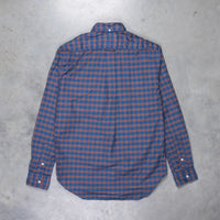 Gitman Vintage x Frans Boone Oxford Check Denim Orange - Buck