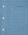 Gitman Vintage x Frans Boone Poplin Check Teal Russet White - Chad
