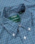 Gitman Vintage x Frans Boone Poplin Check Teal Russet White - Chad