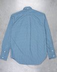 Gitman Vintage x Frans Boone Poplin Check Teal Russet White - Chad