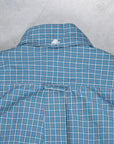 Gitman Vintage x Frans Boone Poplin Check Teal Russet White - Chad