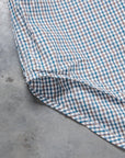 Gitman Vintage x Frans Boone Poplin Check White Teal Brown - Gene