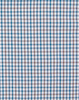 Gitman Vintage x Frans Boone Poplin Check White Teal Brown - Gene