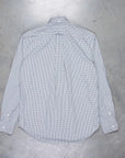 Gitman Vintage x Frans Boone Poplin Check White Teal Brown - Gene