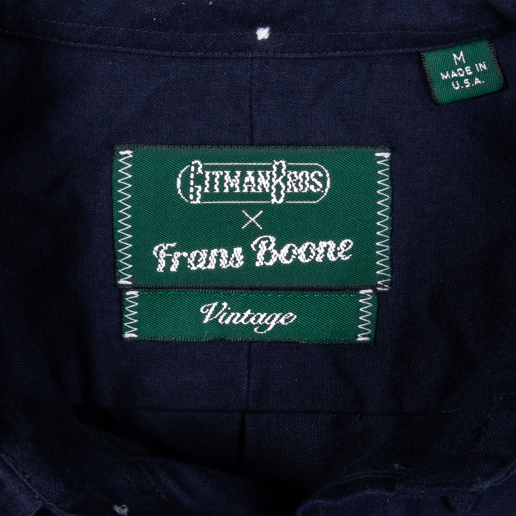 Gitman Vintage X Frans Boone Overdyed Navy Oxford - Lee