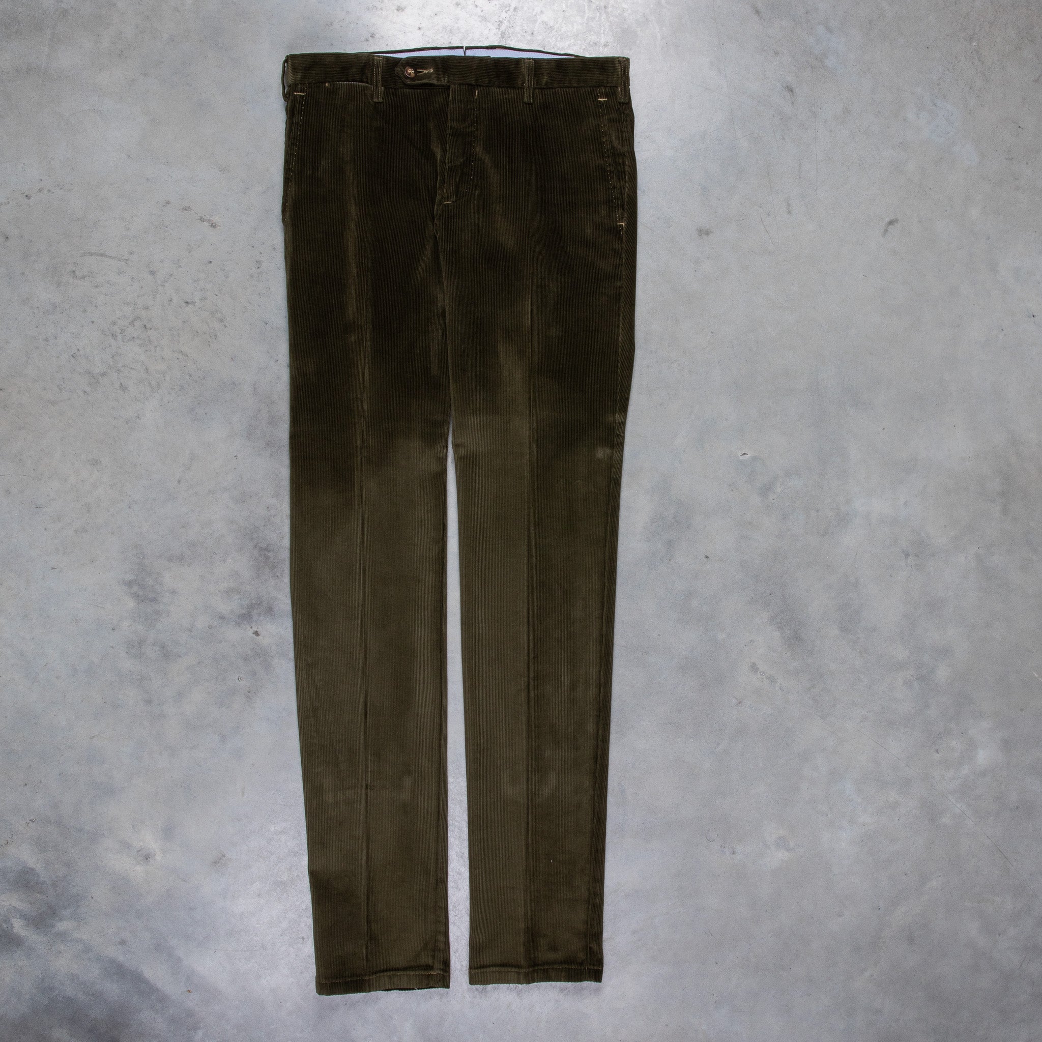 Rota Sport Medium Rise Slim Fit Corduroy Oliva Scuro – Frans Boone